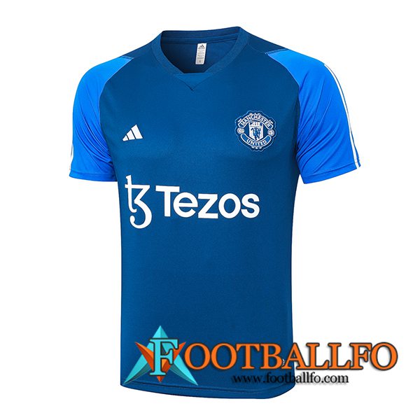 Camiseta Entrenamiento Manchester United Azul 2023/2024