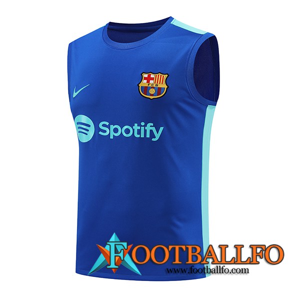 Chalecos De Futbol FC Barcelona Azul 2023/2024 -05