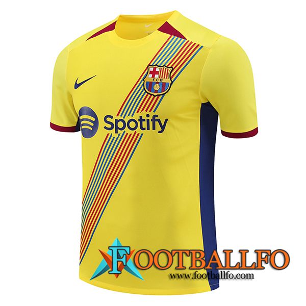Camiseta Entrenamiento FC Barcelona Amarillo 2023/2024