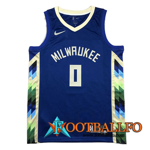 Camisetas De Futbol Milwaukee Bucks (LILLARD #0) 2023/24 Azul