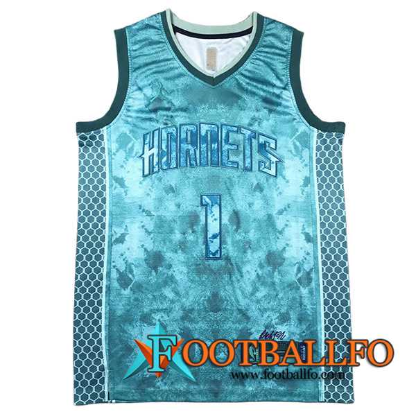 Camisetas De Futbol Charlotte Hornets (BALL #1) 2023/24 Azul