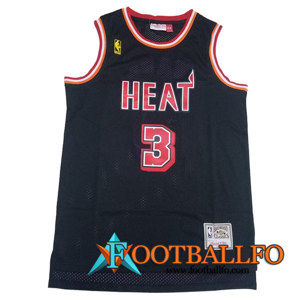 Camisetas De Futbol Miami Heat (WADE #3) 2023/24 Negro