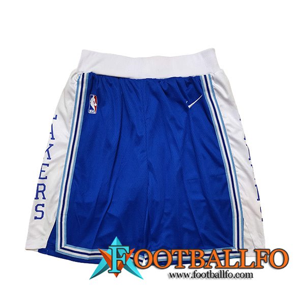 Cortos NBA Los Angeles Lakers 2023/24 Blanco/Negro/Azul