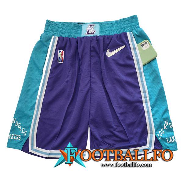 Cortos NBA Los Angeles Lakers 2023/24 Azul/Violeta