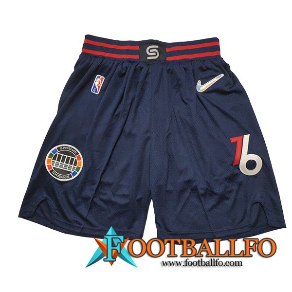 Cortos NBA Philadelphia 76ers 2023/24 Azul
