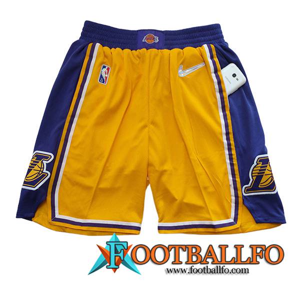 Cortos NBA Los Angeles Lakers 2023/24 Naranja/Violeta