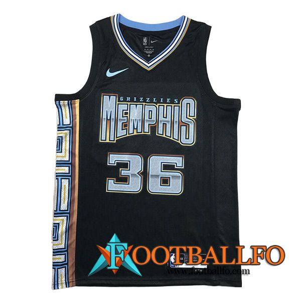 Camisetas De Futbol Memphis Grizzlies (SMART #36) 2023/24 Negro