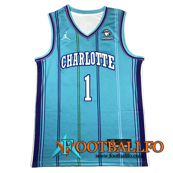 Camisetas De Futbol Charlotte Hornets (CHARLOTTE #1) 2023/24 Azul