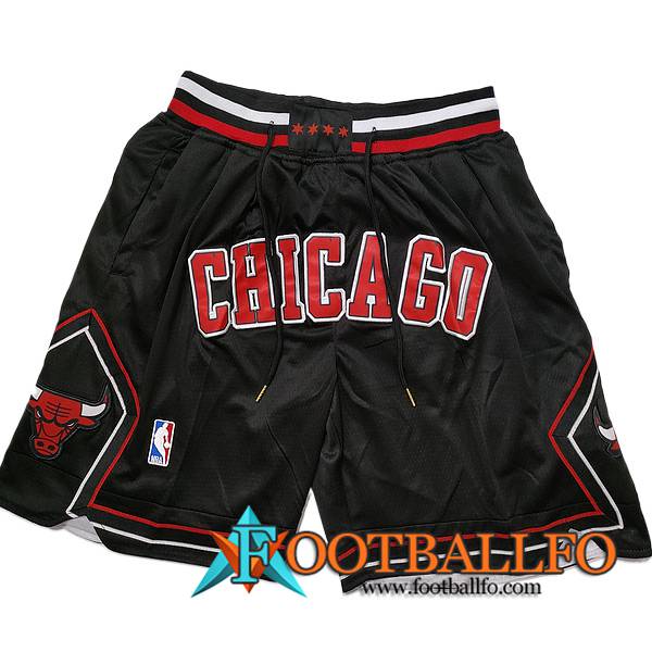 Cortos NBA Chicago Bulls 2023/24 Negro/Rojo -04