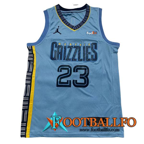 Camisetas De Futbol Memphis Grizzlies (Rosa #23) 2023/24 Azul -02