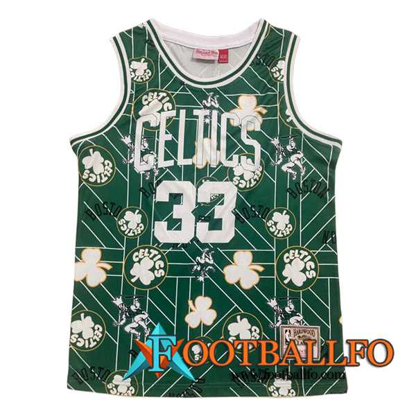 Camisetas De Futbol Boston Celtics (BIRD #33) 2023/24 Verde/Blanco