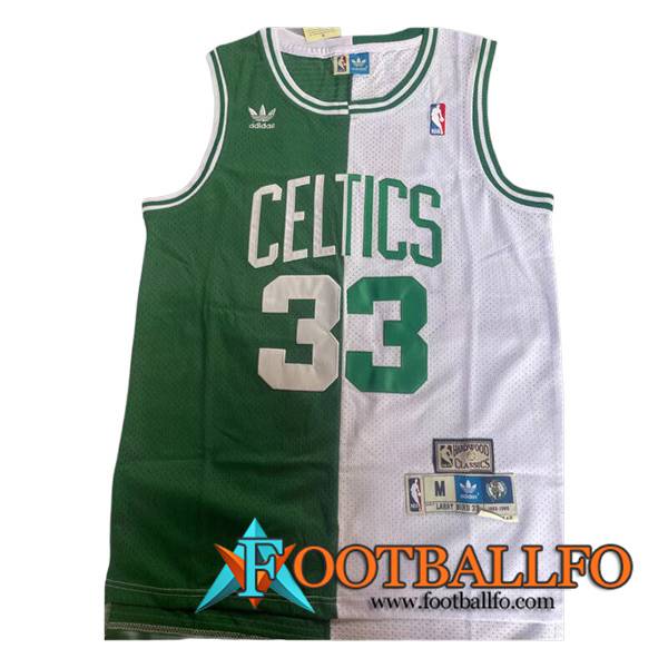 Camisetas De Futbol Boston Celtics (BIRD #33) 2023/24 Blanco/Verde -02