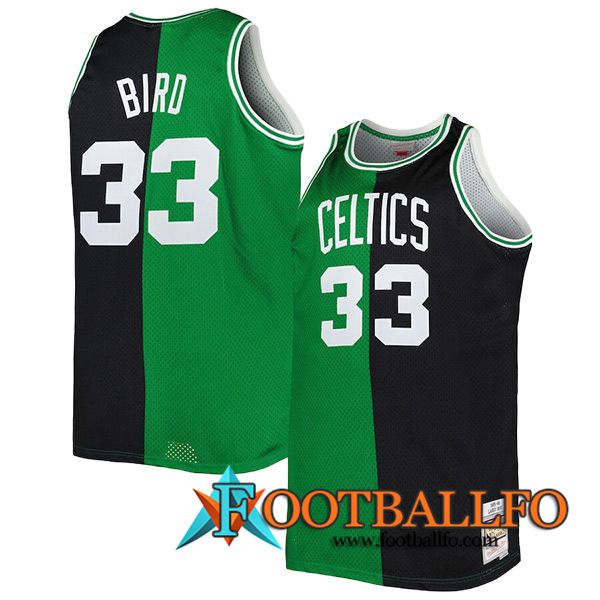 Camisetas De Futbol Boston Celtics (BIRD #33) 2023/24 Negro/Verde -03