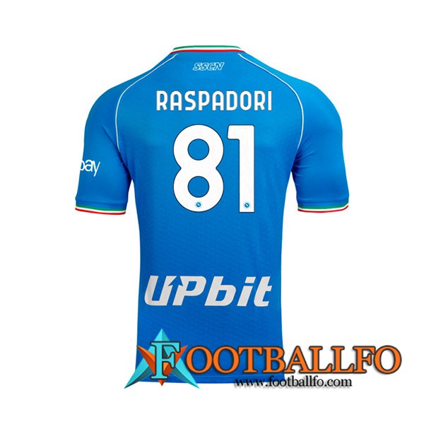 Camisetas De Futbol SSC Napoli (RASPADORI #81) 2023/2024 Primera