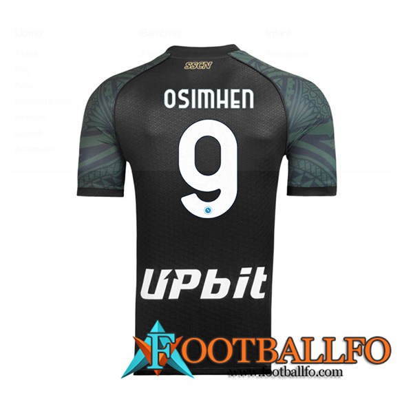 Camisetas De Futbol SSC Napoli (OSIMHEN #9) 2023/2024 Tercera