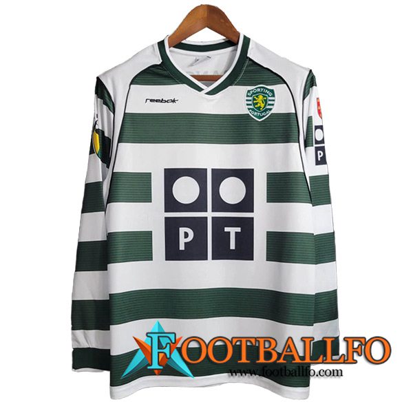 Camisetas De Futbol Sporting Retro Primera Manga Largas 2001/2003