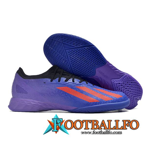 Adidas Botas De Fútbol X CRAZYFAST.1 IC BOOTS Violeta/Rojo