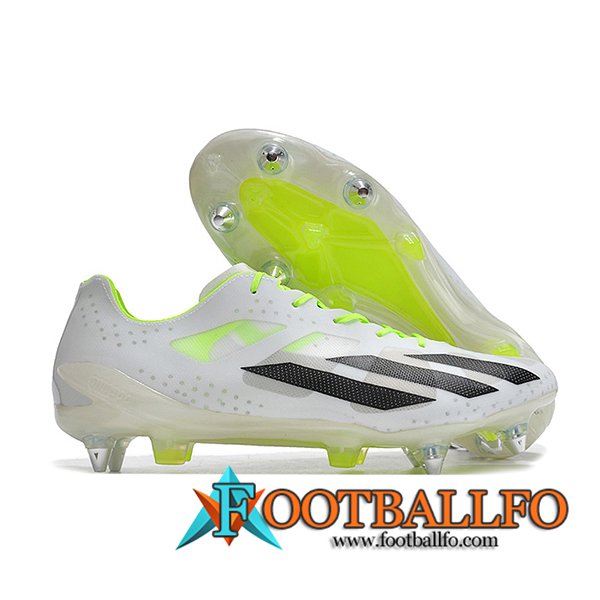 Adidas Botas De Fútbol X Crazyfast1 SG Blanco/Negro/Verde