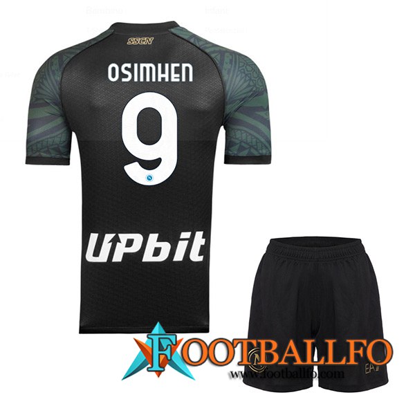 Camisetas De Futbol SSC Napoli (OSIMHEN #9) Ninos 2023/2024 Tercera