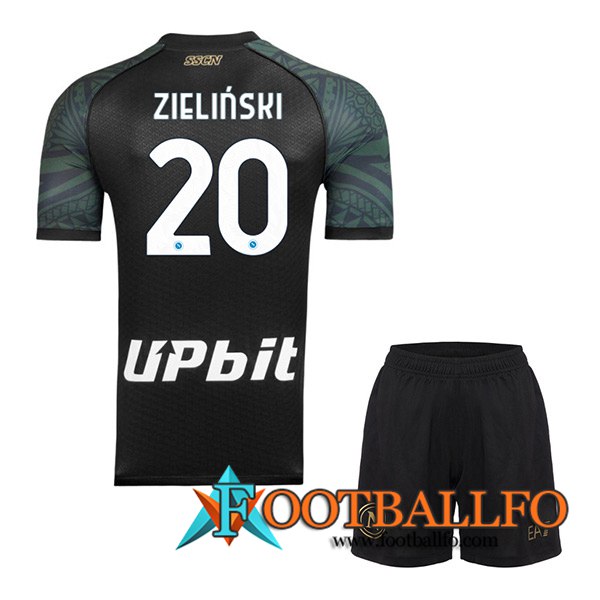 Camisetas De Futbol SSC Napoli (ZIELINSKI #20) Ninos 2023/2024 Tercera