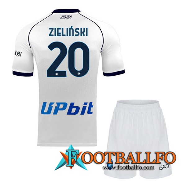 Camisetas De Futbol SSC Napoli (ZIELINSKI #20) Ninos 2023/2024 Segunda