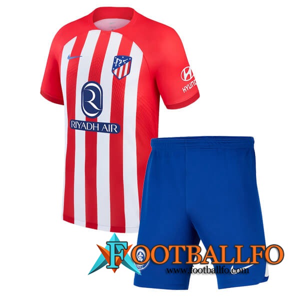 Camisetas De Futbol Atletico Madrid Ninos Primera 2023/2024