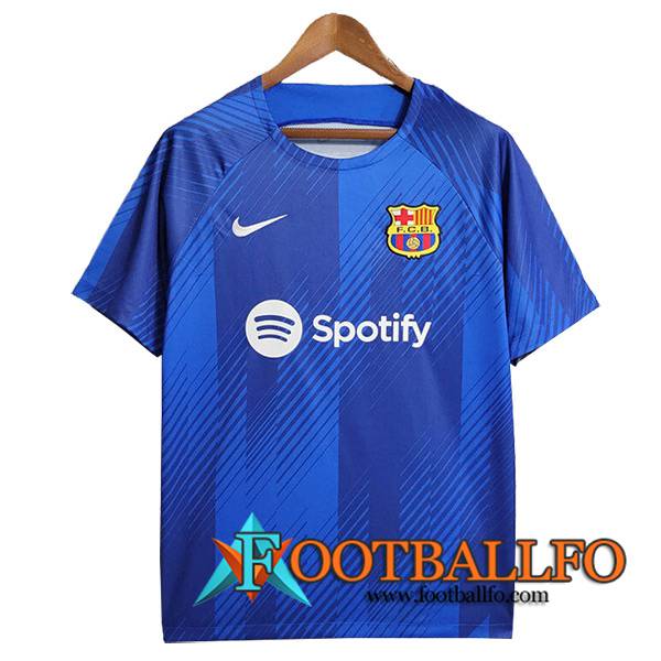 Camiseta Entrenamiento FC Barcelona Azul 2023/2024 -04