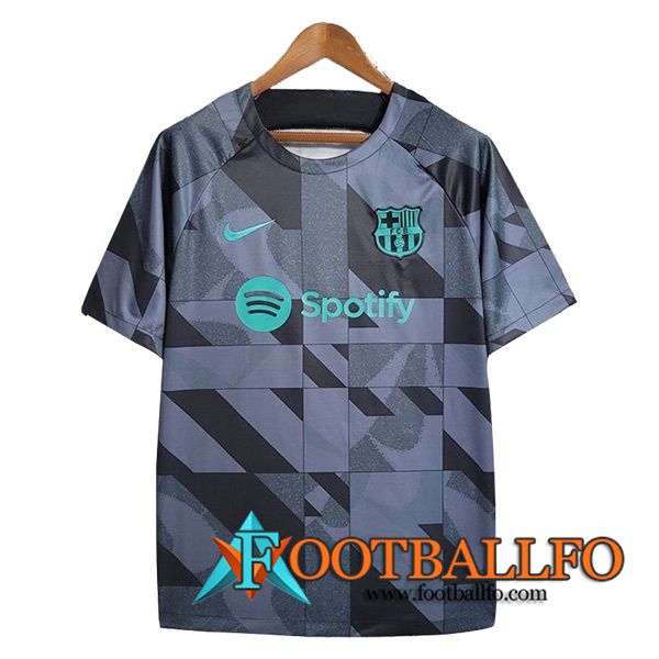Camiseta Entrenamiento FC Barcelona Gris 2023/2024 -04