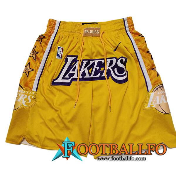 Cortos NBA Los Angeles Lakers 2023/24 Amarillo -02
