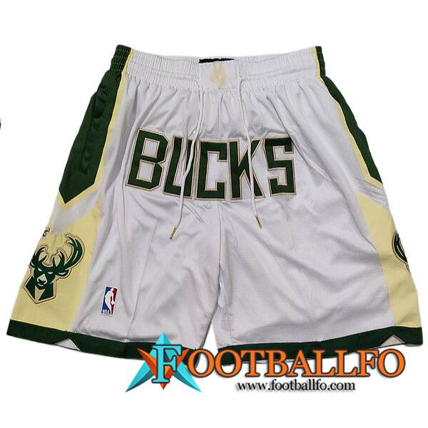 Cortos NBA Chicago Bulls 2023/24 Blanco/Verde/Amarillo