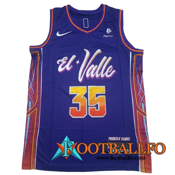 Camisetas De Futbol Phoenix Suns (DURANT #35) 2023/24 Violeta -02