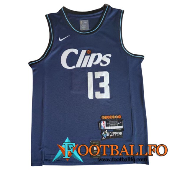 Camisetas De Futbol Los Angeles Clippers (GEORGE #13) 2023/24 Azul
