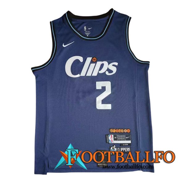 Camisetas De Futbol Los Angeles Clippers (LEONARD #2) 2023/24 Azul