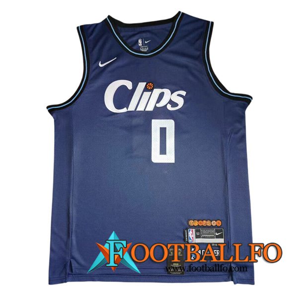 Camisetas De Futbol Los Angeles Clippers (WESTBROOK #0) 2023/24 Azul