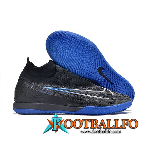 Nike Botas De Fútbol Phantom GX Elite DF Link IC Negro/Azul