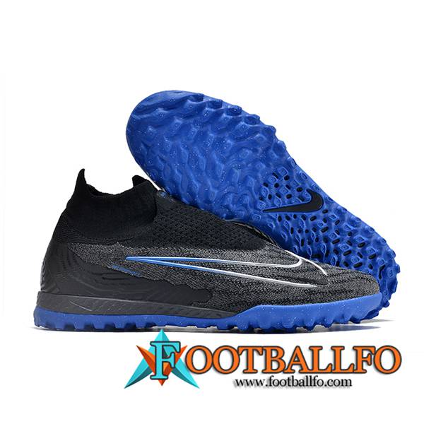 Nike Botas De Fútbol Phantom GX Elite DF Link TF Negro/Azul