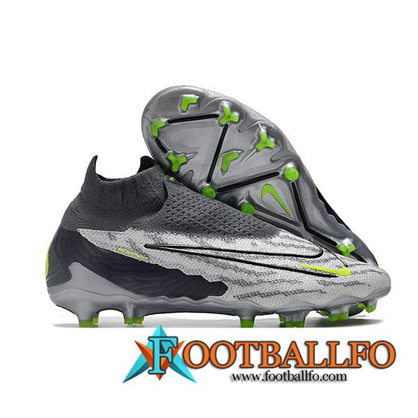 Nike Botas De Fútbol Phantom GX Elite DF Link FG Negro/Gris