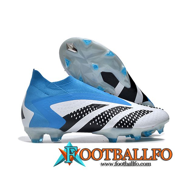 Adidas Botas De Fútbol PREDATOR ACCURACY+ FG BOOTS Blanco/Negro/Azul