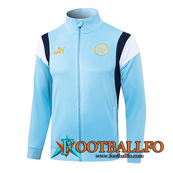 Chaquetas Futbol Manchester City Azul Claro 2023/2024 -02