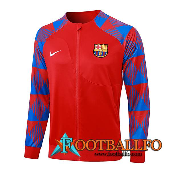 Chaquetas Futbol FC Barcelona Rojo 2023/2024 -02