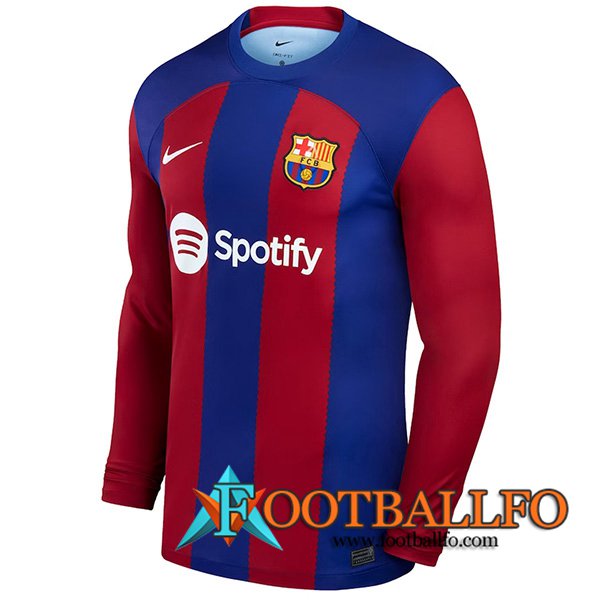Camisetas De Futbol FC Barcelona Primera Manga Largas 2023/2024