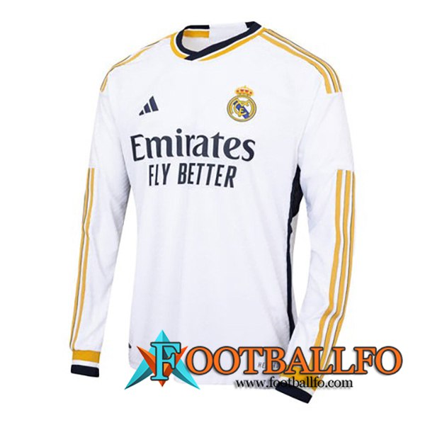 Camisetas De Futbol Real Madrid Primera Manga Largas 2023/2024