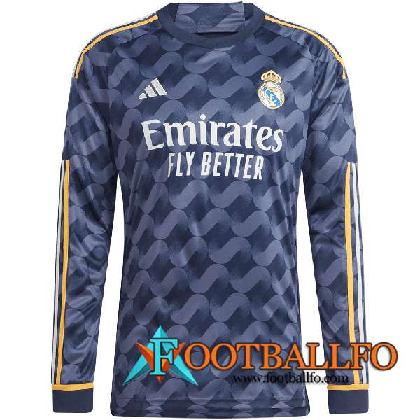 Camisetas De Futbol Real Madrid Segunda Manga Largas 2023/2024