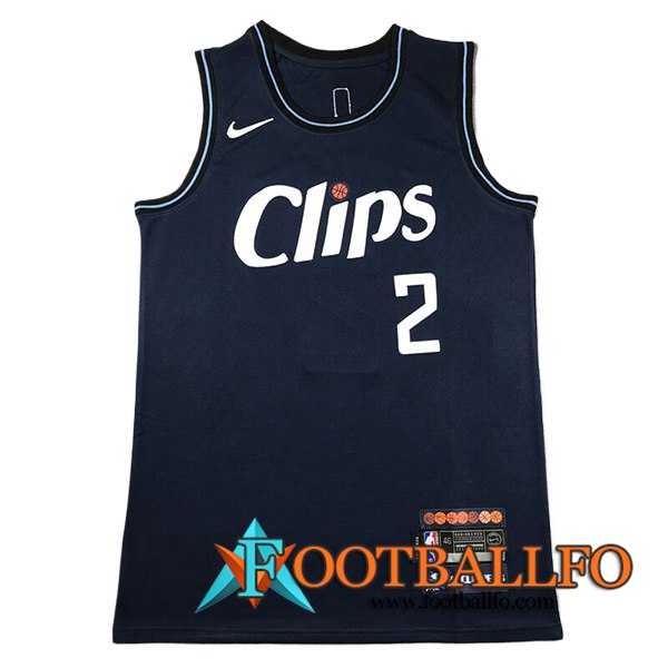 Camisetas De Futbol Los Angeles Clippers (LEONARO #2) 2023/24 Negro -02