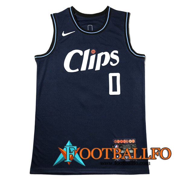 Camisetas De Futbol Los Angeles Clippers (WESTBROOK #0) 2023/24 Negro -03