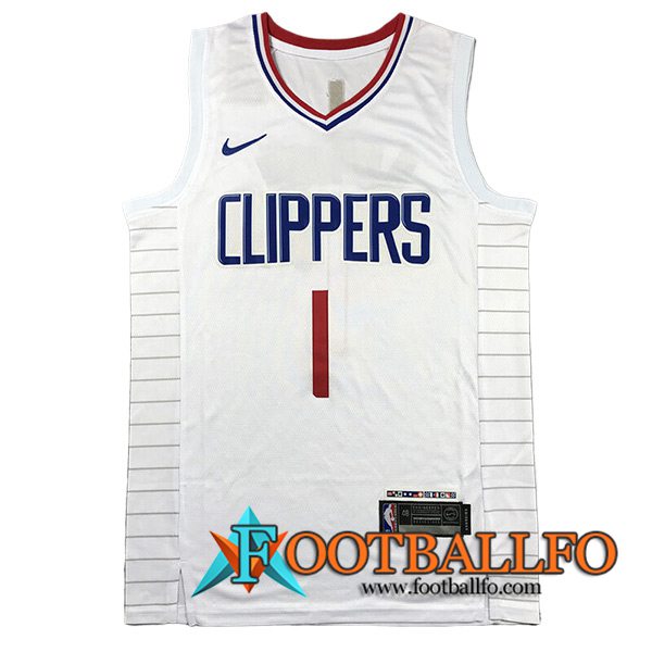 Camisetas De Futbol Los Angeles Clippers (HARDEN #1) 2023/24 Blanco -02