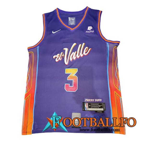 Camisetas De Futbol Phoenix Suns (BEAL #3) 2023/24 Violeta/Rojo