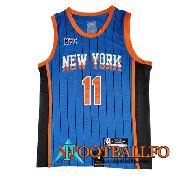 Camisetas De Futbol New York Knicks (MarrónSON #11) 2023/24 Azul/Negro