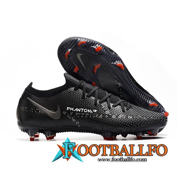 Nike Botas De Fútbol Phantom GT2 Elite FG Negro -02