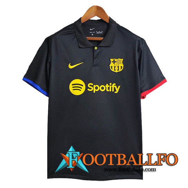 Camiseta Polo FC Barcelona Negro 2023/2024